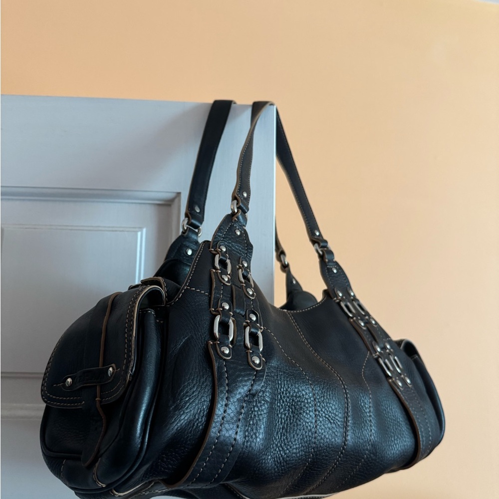Vintage Cole haan Elegant Black Leather Handbag